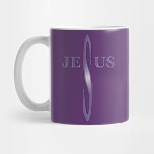 JESUS Letter Cross Mug